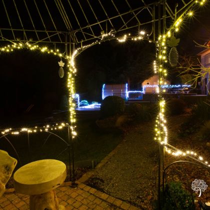Vier kerst en nieuwjaar in Villa Faro Durbuy met sfeervolle kerstverlichting